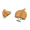 Popular Gift Engraving Leaf Pattern Wood Stick USB Flash Memory Drive for Sale