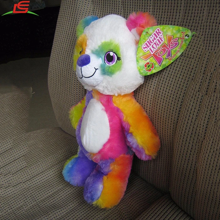 rainbow panda plush