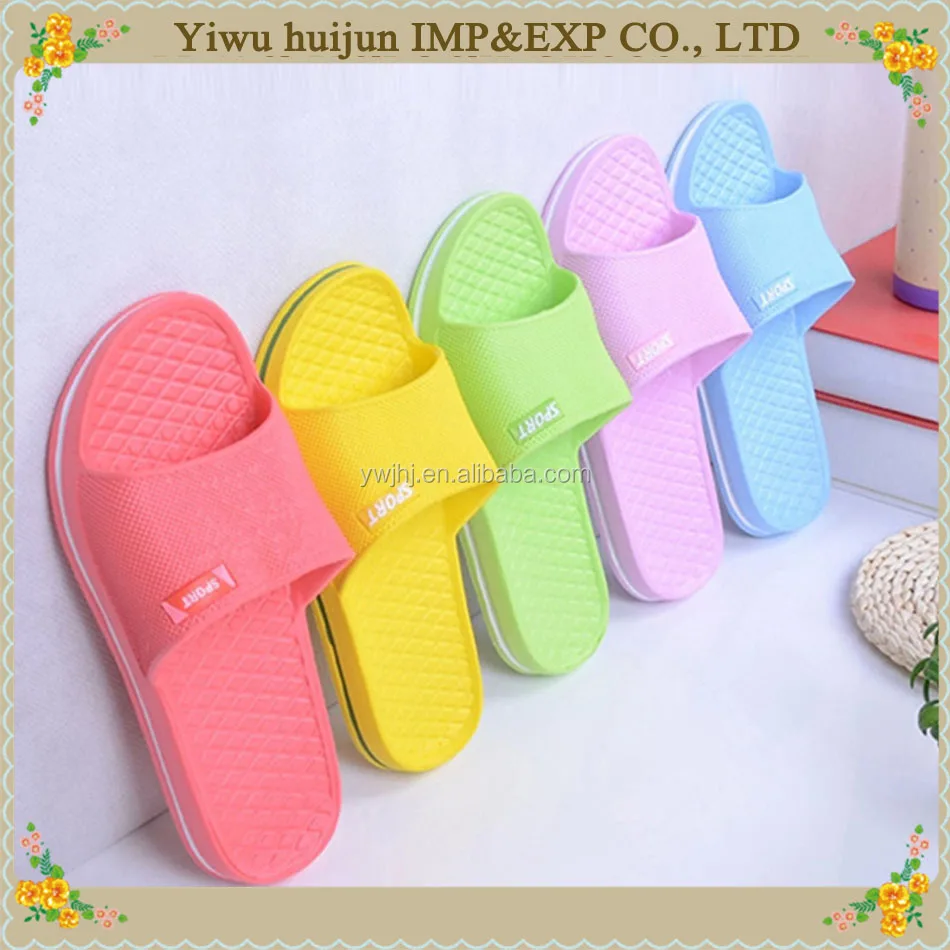 Fashion Lovely Skidproof Designed Beach EVA Women Slipper Ladies Flat Plain Indoor Slipper