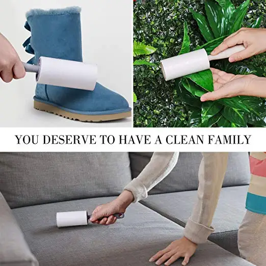 Retail Popular Mini Lint Brush Roller Refill Sticky Paper Lint Roller