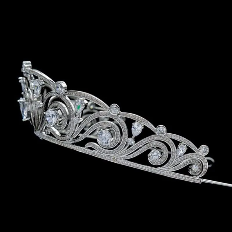 4 Cm Tall Princess Royal Tiaras Custom Made Pageant Wholesale Cubic
