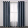 Home furniture design blue moroccan ombre curtain for sliding window