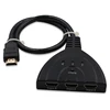 pigtail 3port AUTO HDMI 1.4 switch 3D 3x1 hdmi 3 in 1 out switcher for HDTV