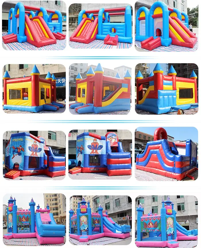 Hot sale commercial cheap inflatable bouncer,jumping bouncy castle with slide