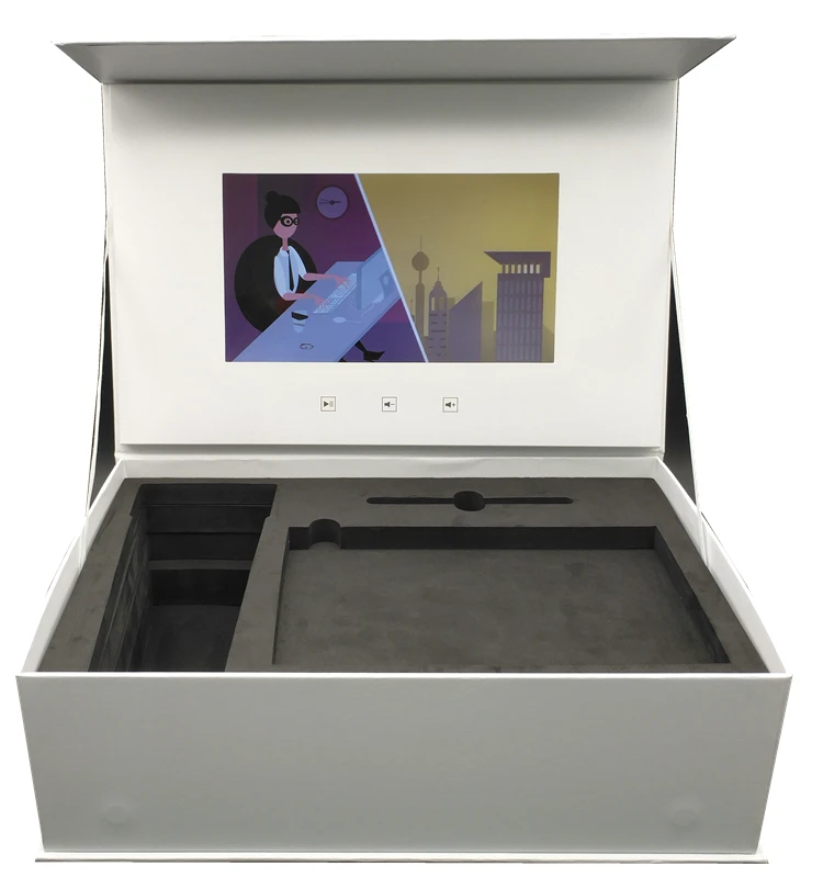 Etg Video Book,Digital Lcd Brochure Box With 7 Inches Lcd Display For