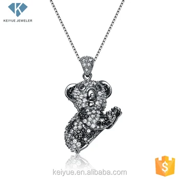 Unico Koala Disegni Dei Monili Dei Pendenti Di Fascini Con Pietra In Bianco E Nero Buy Pendenti Di Fascinipendente Animalekoala Monili Product On