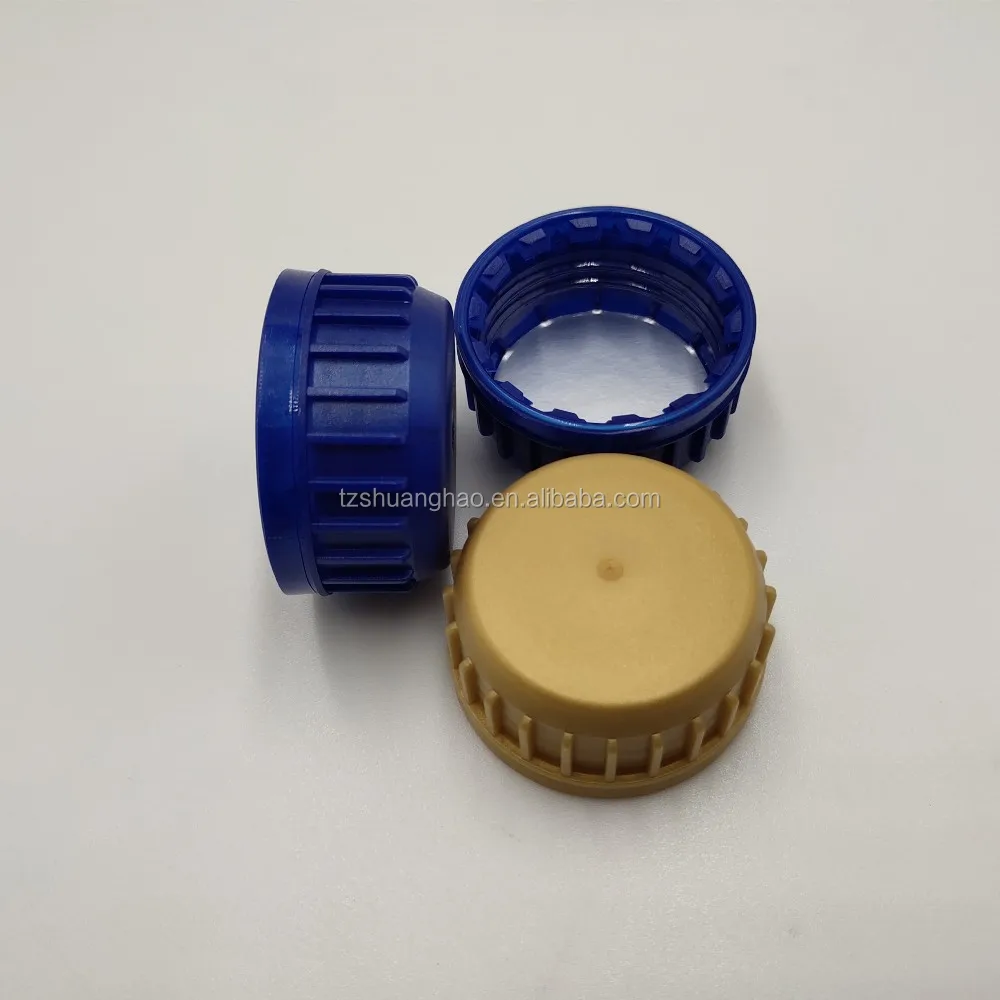 Plastic 46mm Lubricant Oil Bottle Screw Cap With Induction Aluminum