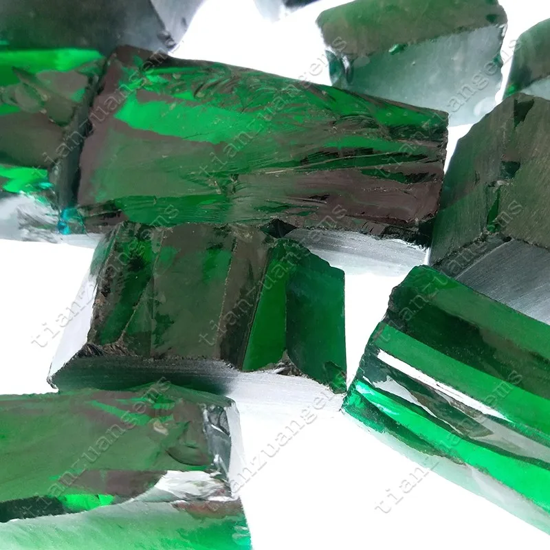 Rough Green Color Uncut Cubic Zirconia For Raw Material Buy Raw