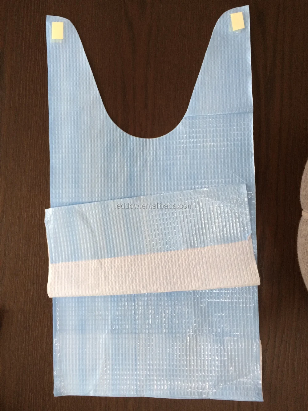 Nursing Home Waterproof Disposable Adult Paper Bib For Disabled Patient