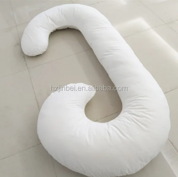 Cute Soft J Shape Full Body Nursing Pregnancy Travel Message Pillow For