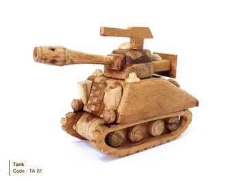 wooden tank toy