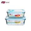 Microwave, Freezer Safe Glass Meal Prep Containers for Food Storage Snap Locking Lids Airtight & Leak Proof BPA Free Glass Box