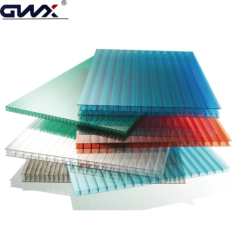 Gwx Plastic Double Wall Panel Polycarbonate Plastic Twin Wall Hollow