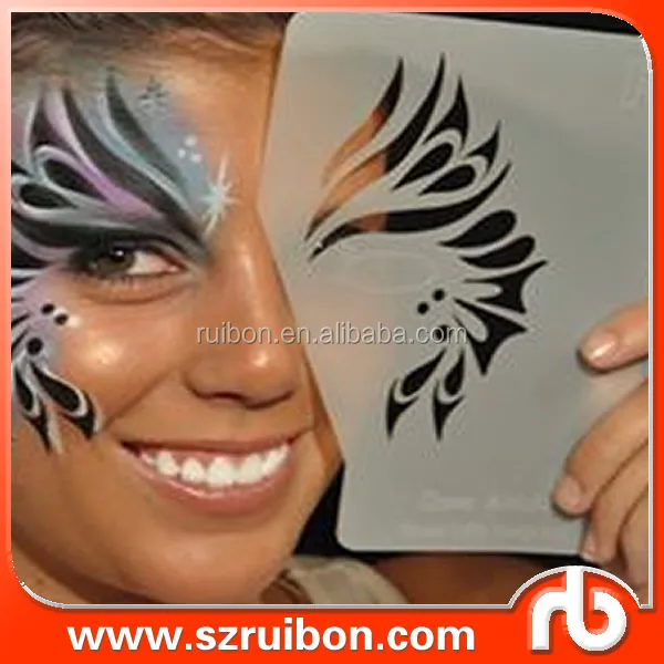 Customized Face Painting Stencil.paper Face Adhesive Sticker Stencils