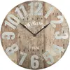 Oversize Retro round clock with galvanized hand ,Industrial Farmhouse Office Moodboard Retra Wall Clock, Large wooden wall clock
