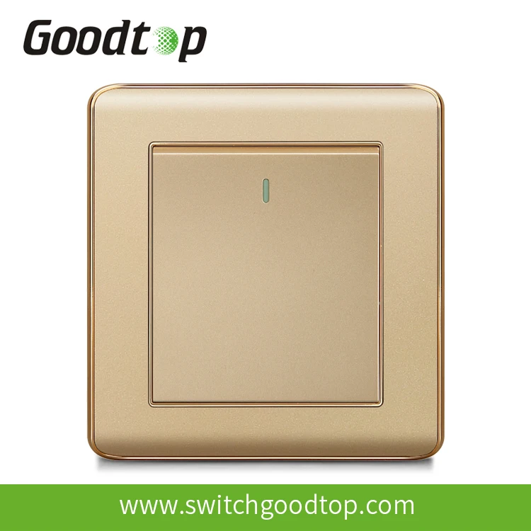 British Standard Wall Switch Gold Color 10a 1 Gang Light Switch Buy