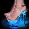 Led light up high heel, latest high heel shoes for girls