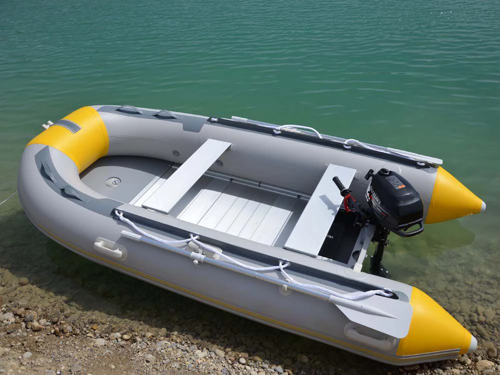 Large Inflatable Fishing Pontoon Boat - 270cm RIB Sport Boat for Ocean ...