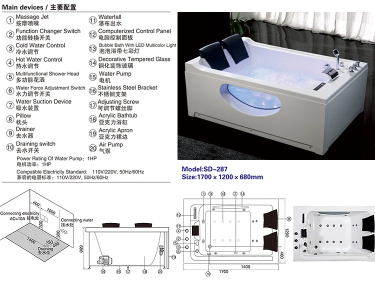 Hot Simple Two People Sex Whirlpool Massage Glass Bathtub Buy Two