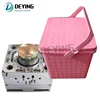 2019 latest high cost performance full stock used plastic injection household storage box bucket mould