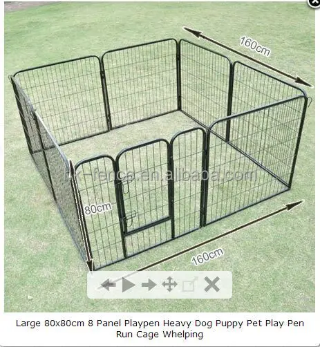 Cage Métallique Galvanisé À Chaud Pour Chien,Panneau De Clôture 