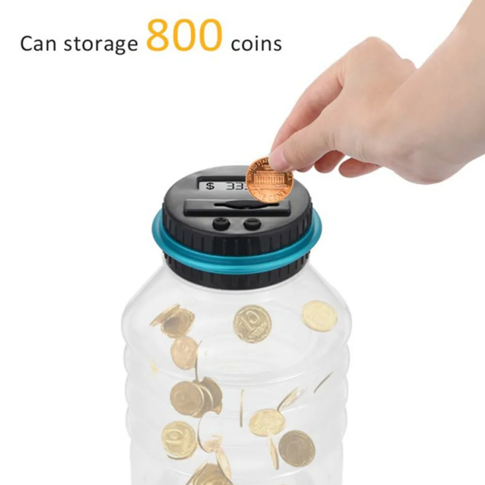 Folding Electronic Counting Coin Saving Money Box Large Money Boxes