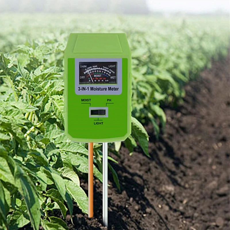 3in1 General Tools Non Invasive Digital Soil Moisture Meter With Lcd