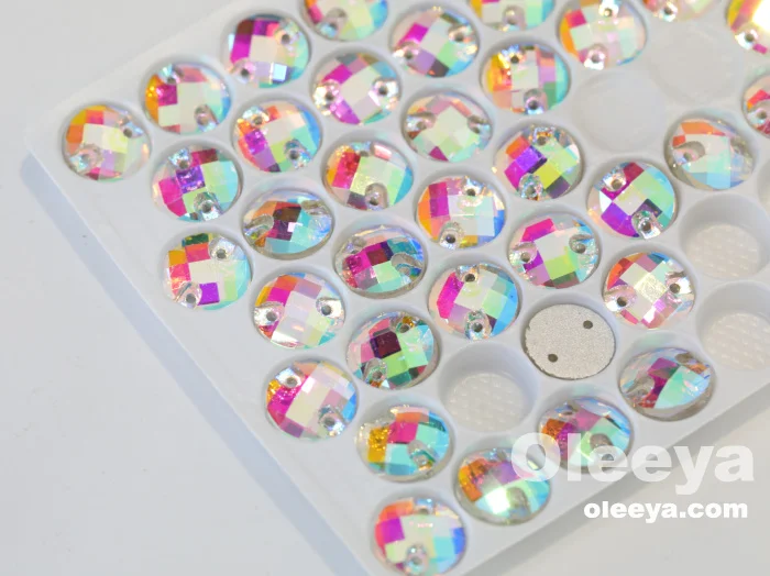 Factory Direct Sale 3A Glass square Crystal ab Flat Back Sew on Rhinestone Sewing on Clothes