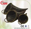 Set of 3 decorative willow cornucopias for flower,decoration cornucopia baskets