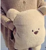 wholesale cotton insertable pillow bear face stuffed plush toys for warming hands