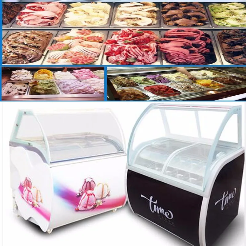 180w Commercial Mini Ice Cream Freezer Parts Ice Cream Ice