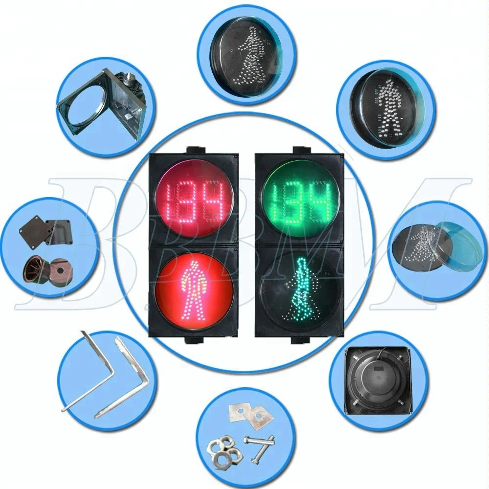2.5 Digital Countdown Timer Pedestrian Traffic Signal Lights Buy