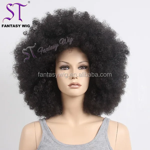 synthetic afro wig