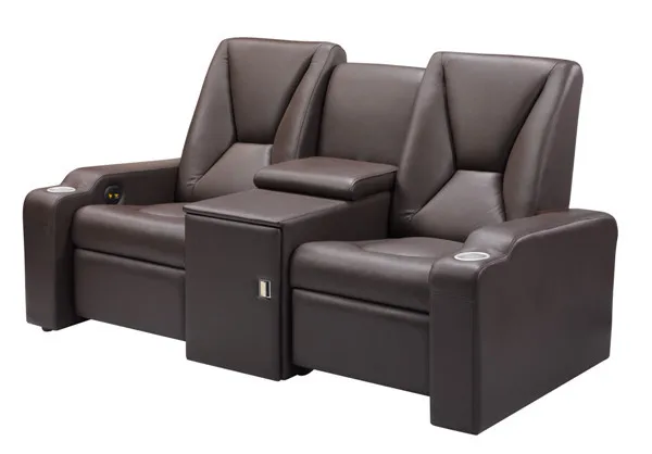Classic functional leather home theater sofa SJ5806