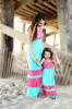 mother and child dress for parents and children summer petticoat Homemade bouquet tutu show dress