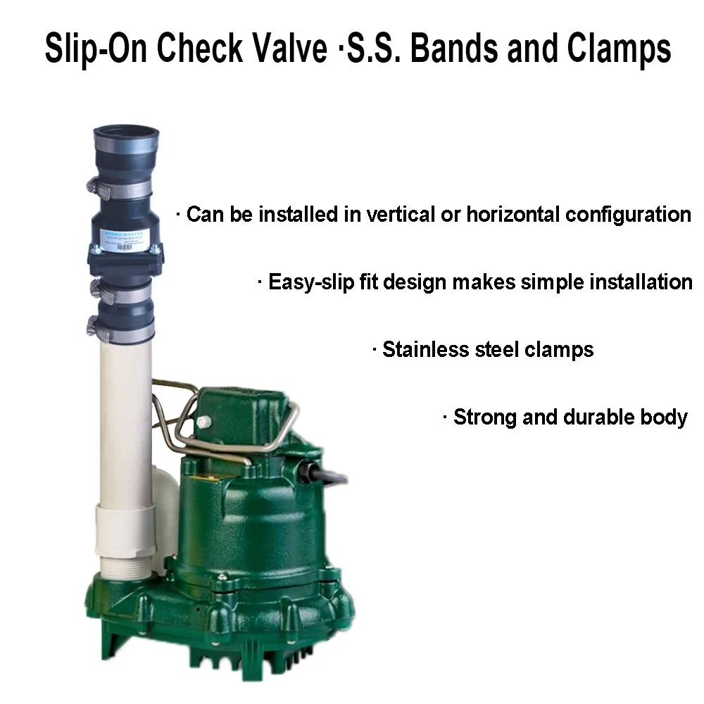 11/2" Or 11/4" Slipon Sump Pump Check Valve Buy Sump Pump Check