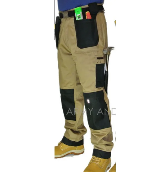 Comfortable Casual Cargo Pockets Safety Working Pants For Men New