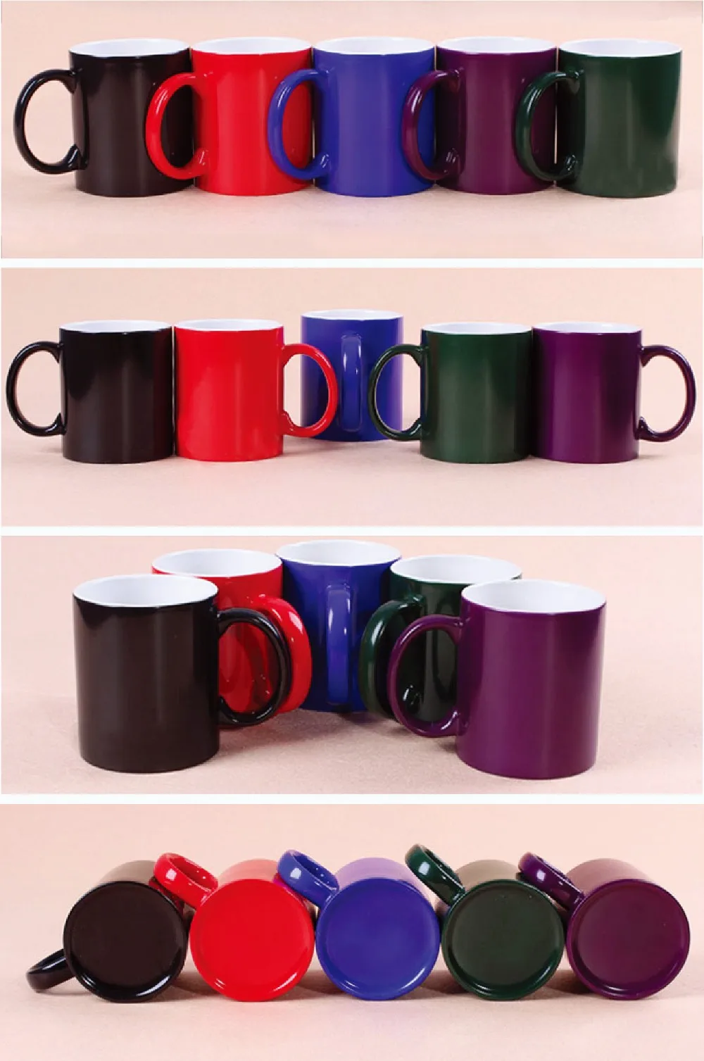 11oz Ceramic Color Changing Coffee Use Blank Sublimation Mugs Wholesale
