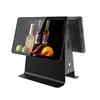 High-end CPU J1900 quad core android pos device dual touch screen pos terminal/pos system/cash register