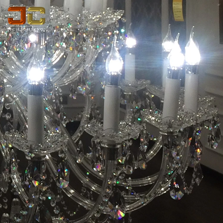 Candelabro De Cristal Moderno De Plata,Diseños De Lujo De Alta Calidad