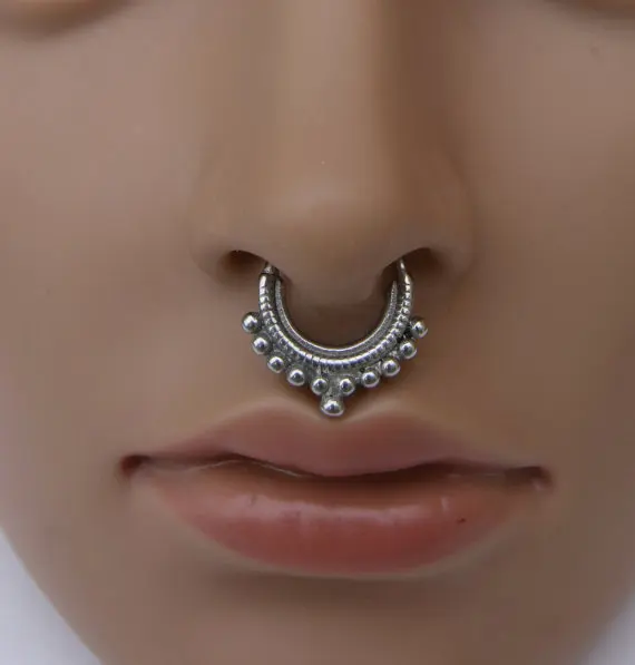 2015 mais recente popular indiana piercing septo para fake do septo