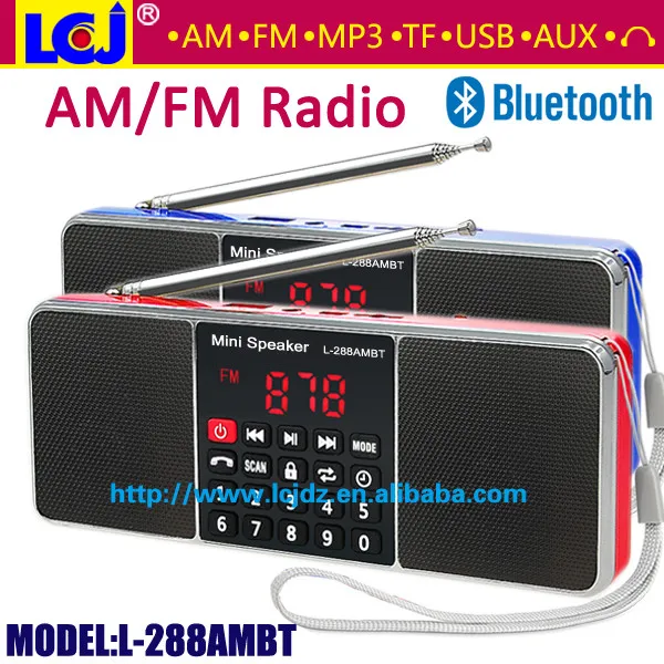 portable am radio with bluetooth