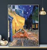 Art Cafe Terrace at Night Large Modern Giclee Canvas Prints Vincent Van Gogh Artwork Oil Paintings Reproduction Landscape