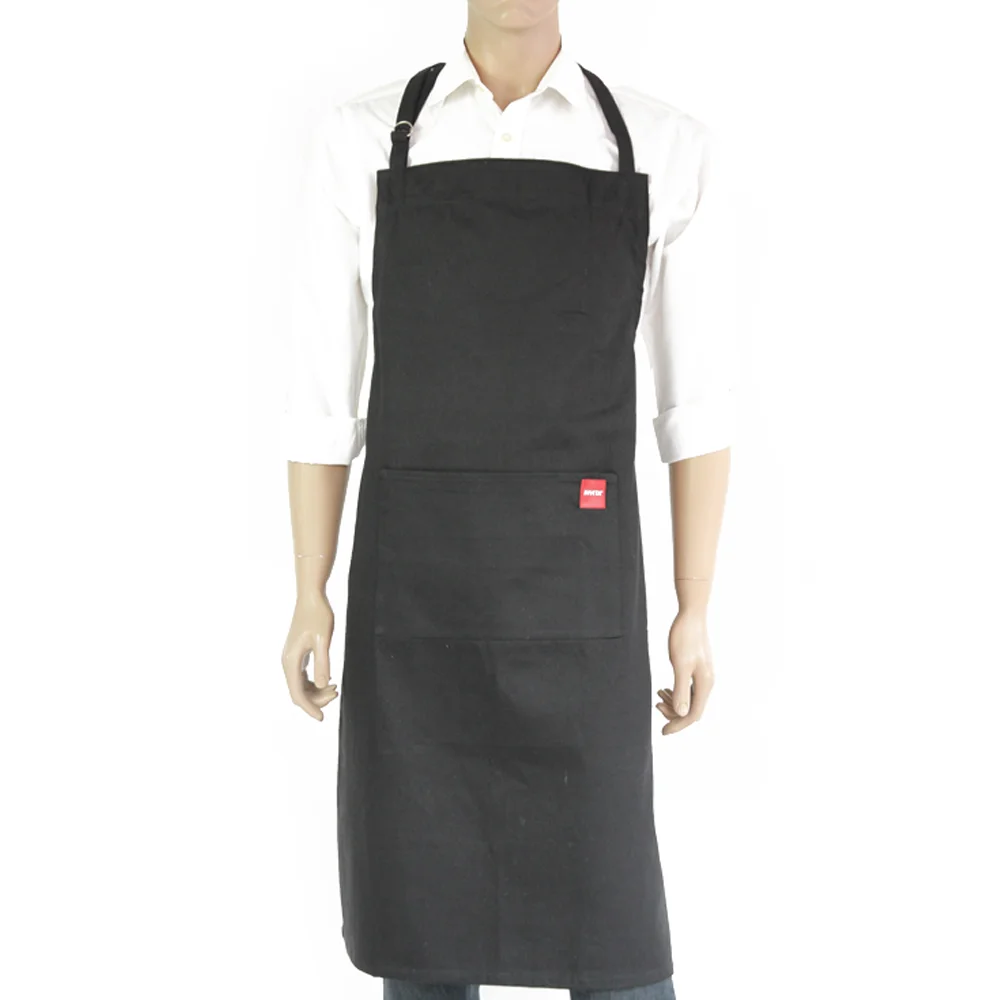 Produk baru adjustable apron hitam vinyl bib apron