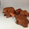 Wholesale Factory supply kids toy make sound wooden lucky frog