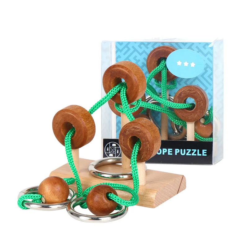 Interlocking Wooden Rope Puzzle Game Buy Puzzle,Rope Puzzle