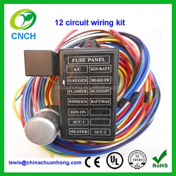 Cnch Wiring 12 Circuit Hot Rod Wiring Harness Factory Wholesale