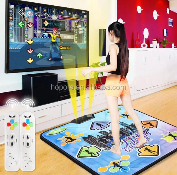 32 bit PC USB TV 2 in 1 Wireless Dance Mat Dancing Pad  12.jpg