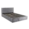 custom printed king size soft storage gas lift crushed beds with TV in foot board digital printer