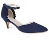 2019 Kitten Heel Pointed Toe D'Orsay Women Party Pumps Shoes
